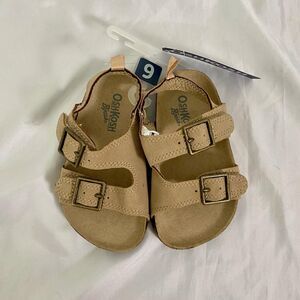 Oshkosh B'gosh Tan Brown Bruno Toddler Sandals Size 6 Toddler
